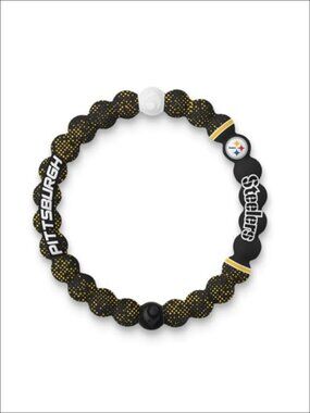 Silicone Beaded Bracelet Sports Fan Slide-On Stretch 7 Inch Large